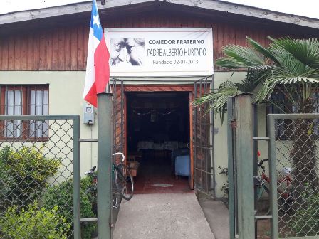 This simple building serves as a center for ministry by the Missionaries of the Holy Family in Chile.